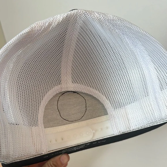 Hard Luck Black and White Trucker Hat - Picture 3 of 3